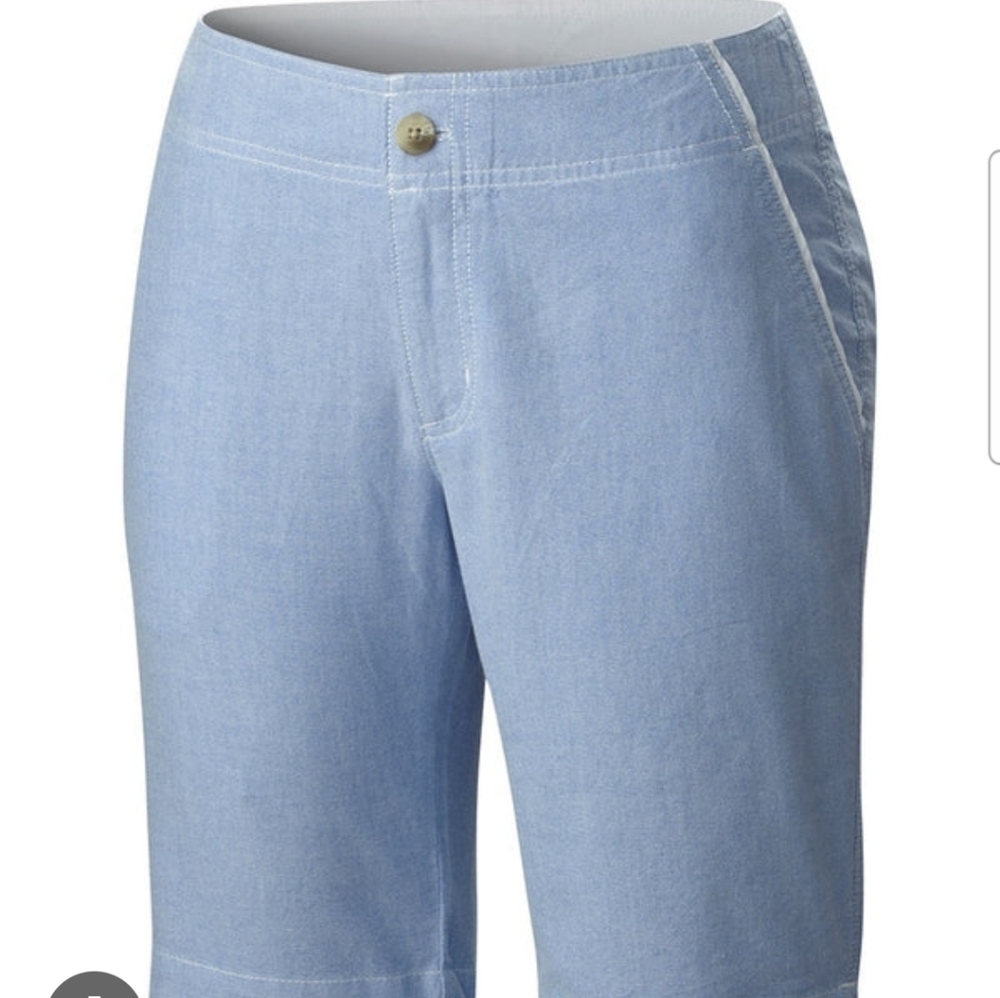 Columbia PFG Light Blue Cotton Chino Size 10L 10 Inch Inseam